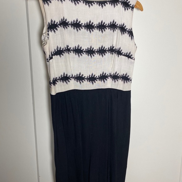 Autentic Vintage 1960’s Wiggle Linen B/W 8-10 - Picture 7 of 11